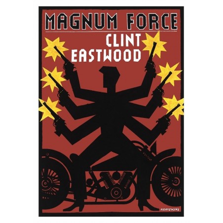 Magnum Force, postcard by Andrzej Krajewski