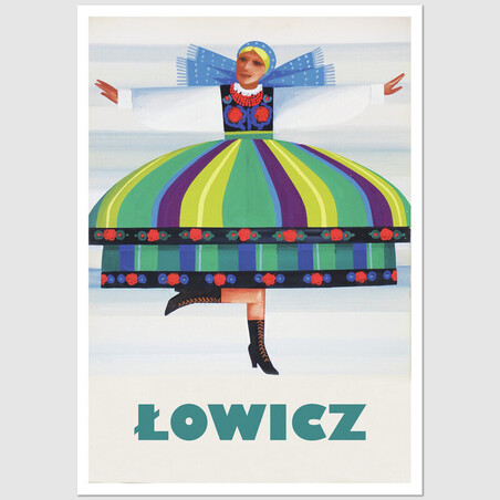 Łowicz, postcard by Wiktor Górka