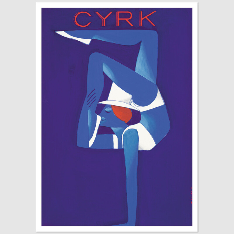 Pocztówka Cyrk z akrobatką, Wiktor Górka