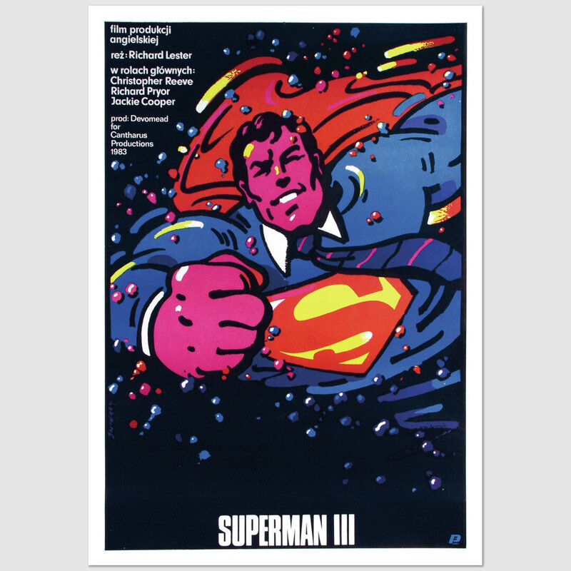 Superman III/3 postcard, Waldemar Świerzy