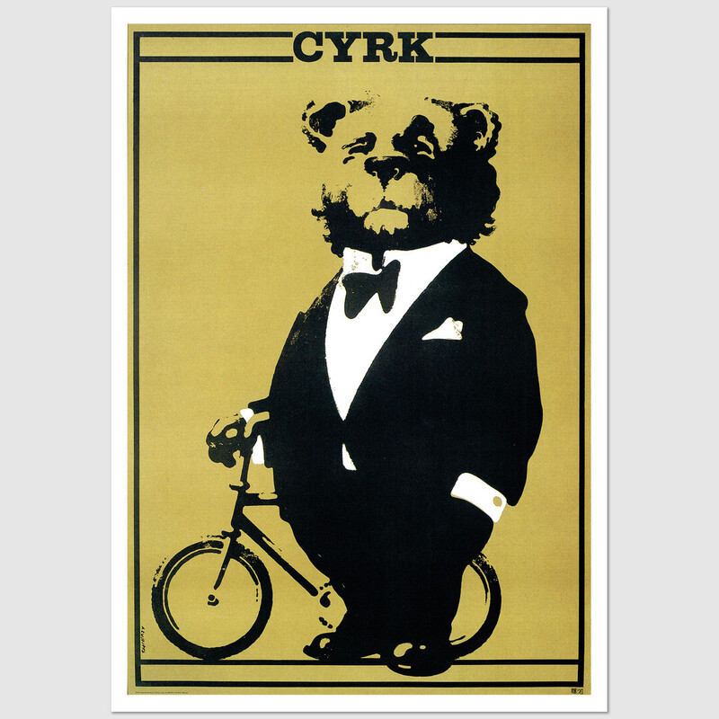 Pocztówka Cyrk z Misiem, Waldemar Świerzy