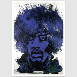 Jimi Hendrix, postcard by...