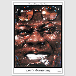 Louis Armstrong, postcard...