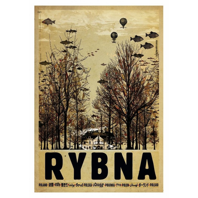 Rybna, postcard by Ryszard Kaja