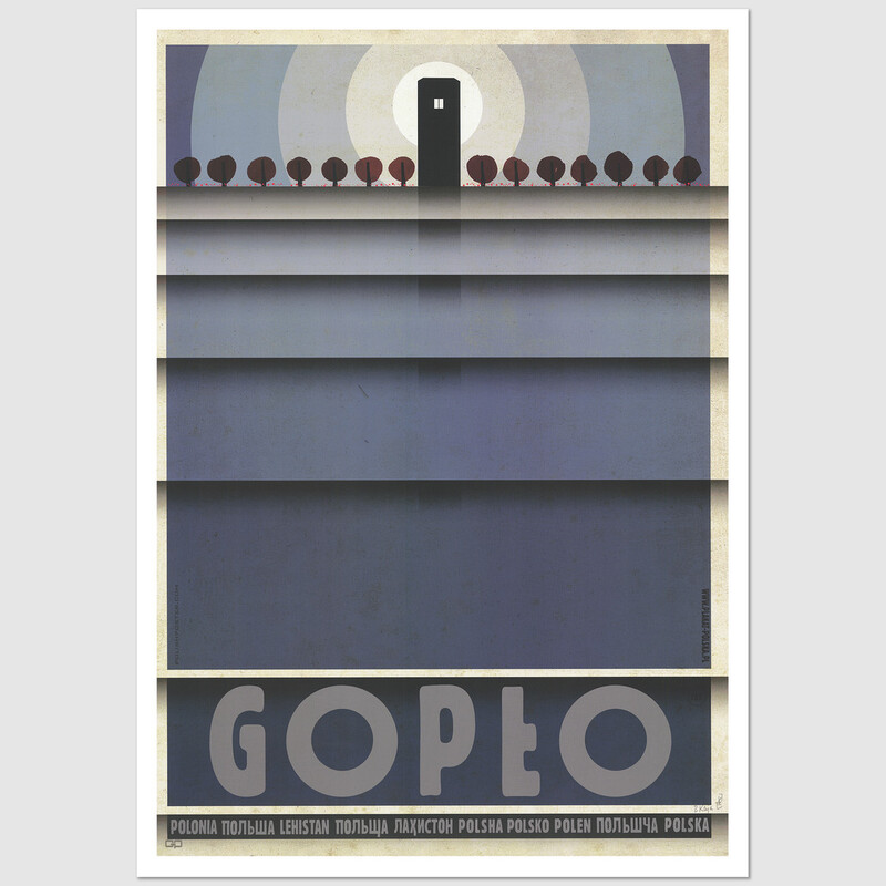 Gopło, postcard by Ryszard Kaja