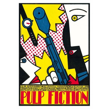 Pulp Fiction, postcard by Andrzej Krajewski