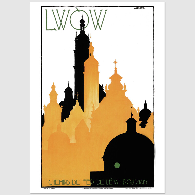 Lwów, pocztówka, Stefan Norblin