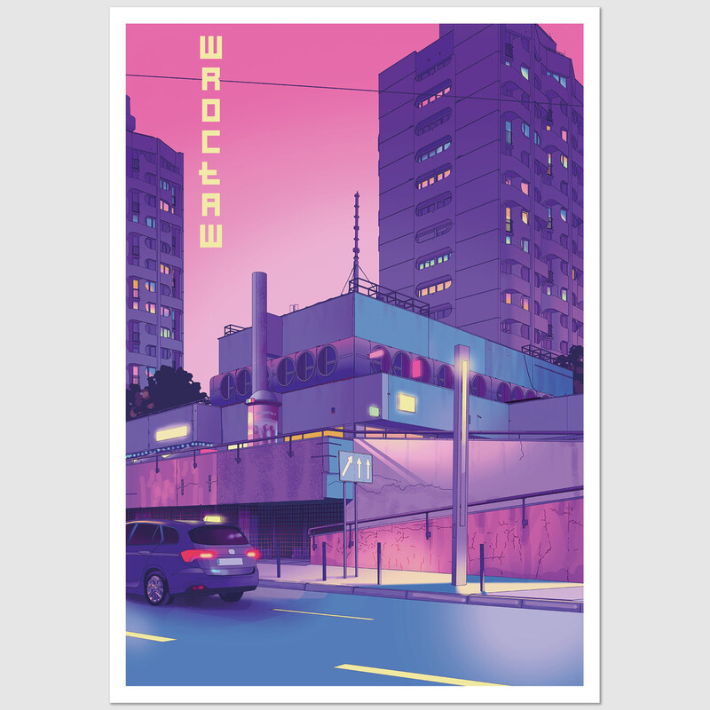 Grunwald Square, Postcard by Jan Jerzmański