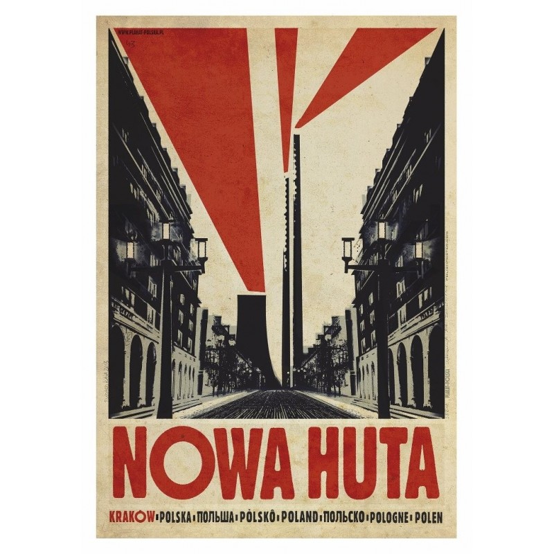 Nowa Huta, postcard by Ryszard Kaja