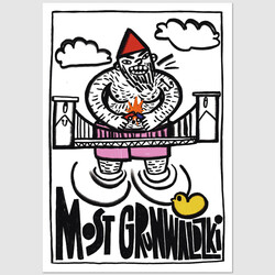 Most Grunwaldzki, postcard by Jakub Idzik