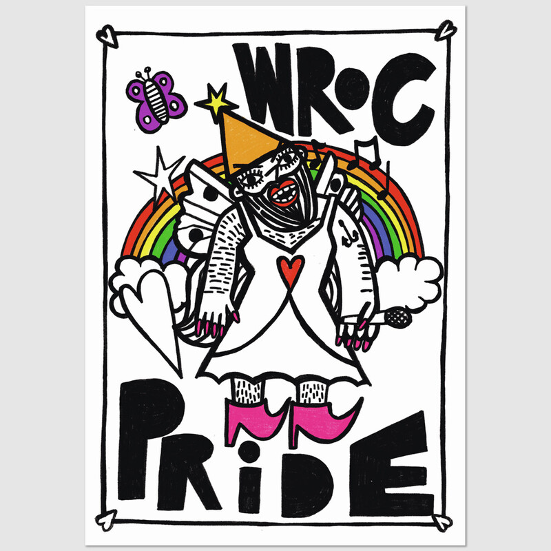 Wroc Pride, pocztówka, Jakub Idzik