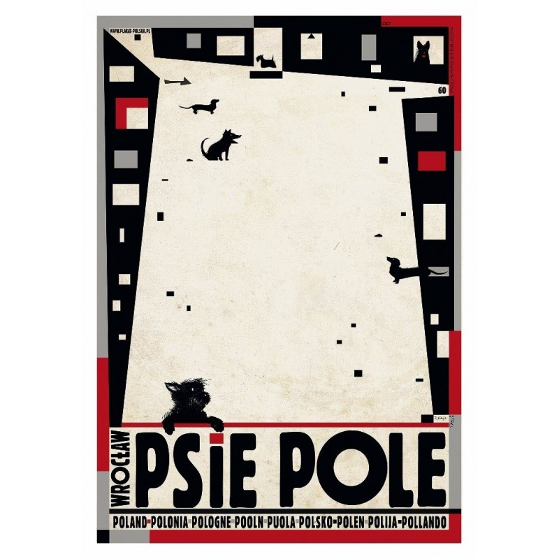 Psie Pole, postcard by Ryszard Kaja