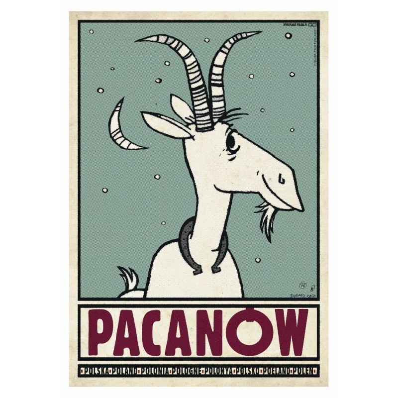 Pacanów, postcard by Ryszard Kaja