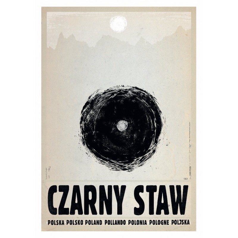 Czarny Staw, postcard by Ryszard Kaja