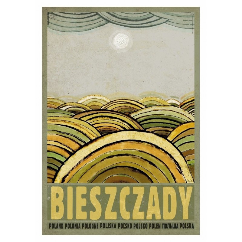 Bieszczady, postcard by Ryszard Kaja
