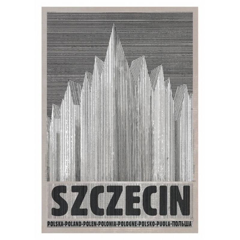 Szczecin, pocztówka, Ryszard Kaja
