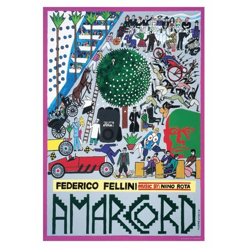 Amarcord, postcard by Andrzej Krajewski