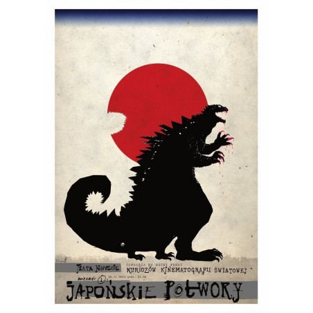 Japońskie Potwory, pocztówka, Ryszard Kaja