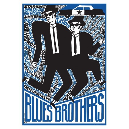 Blues Brothers, pocztówka, Andrzej Krajewski
