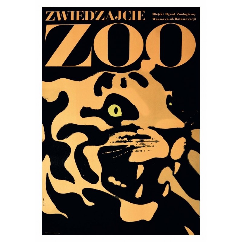 Visit the Zoo, postcard by Waldemar Świerzy