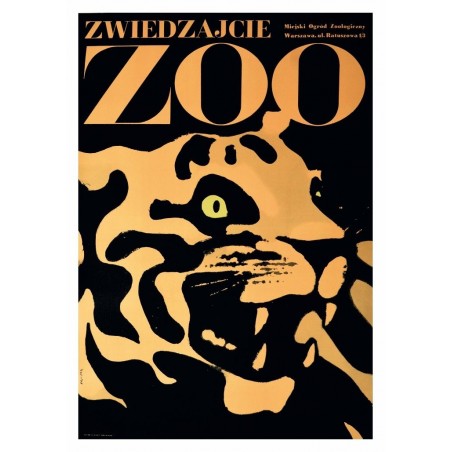 Visit the Zoo, postcard by Waldemar Świerzy