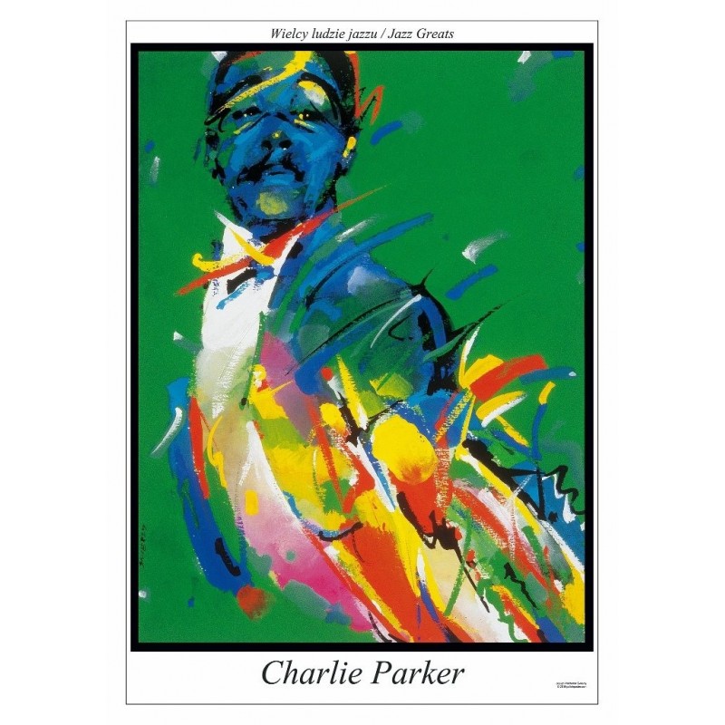 Charlie Parker, postcard by Waldemar Świerzy