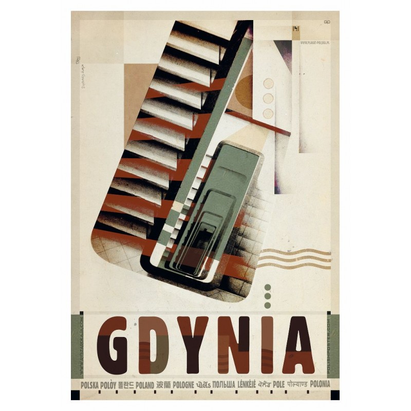 Gdynia, pocztówka, Ryszard Kaja