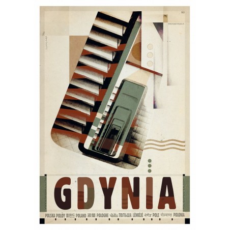 Gdynia, postcard by Ryszard Kaja