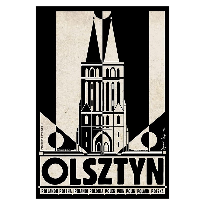 Olsztyn, postcard by Ryszard Kaja