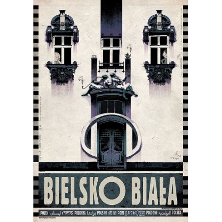 Bielsko-Biała, postcard by Ryszard Kaja