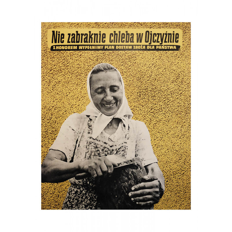 Motherland won't run out of bread, postcard by Wiktor Gorka