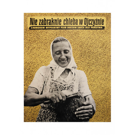 Motherland won't run out of bread, postcard by Wiktor Gorka