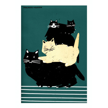 Piramida kotów, pocztówka, Jakub Zasada