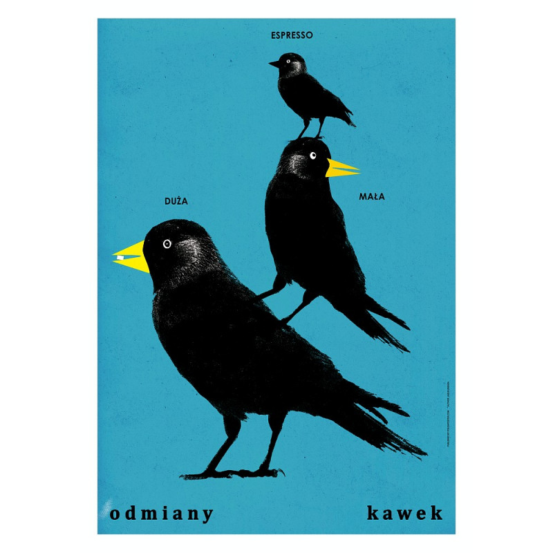 Variety of Jackdaws, postcard by Jakub Zasada