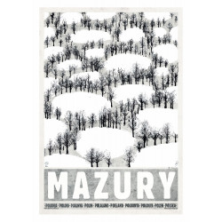 Masuria: Winter, postcard by Ryszard Kaja