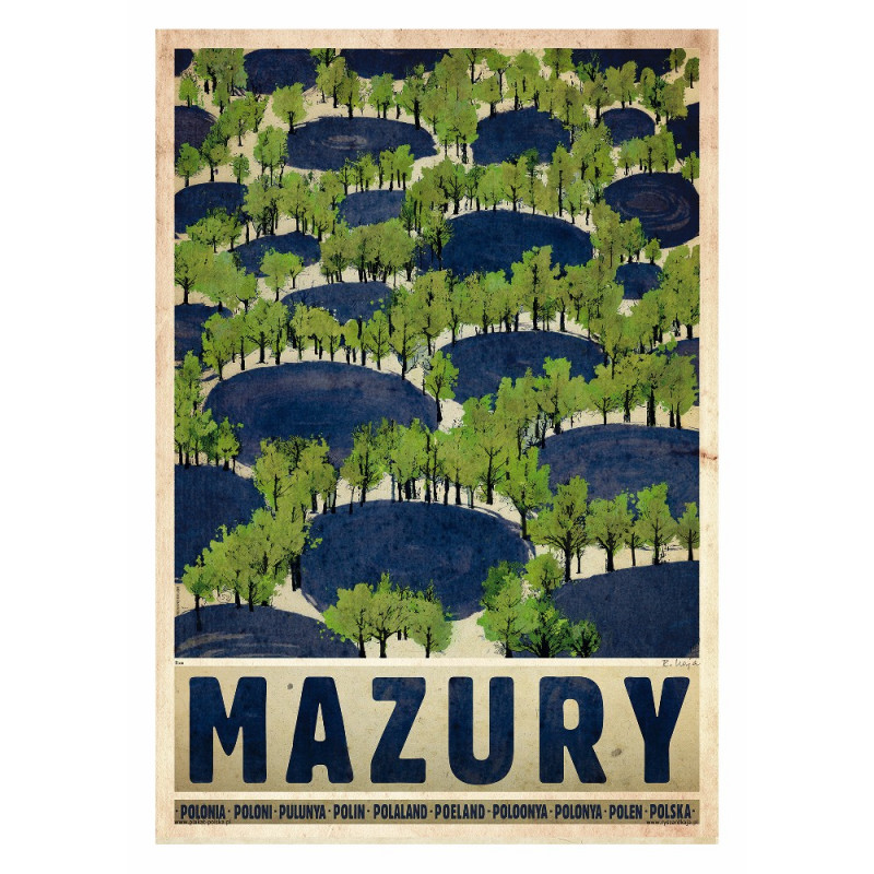 Masuria: Summer, postcard by Ryszard Kaja