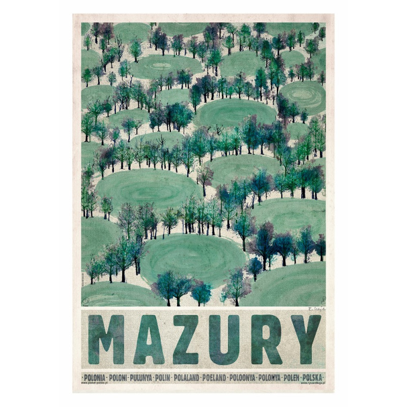 Masuria: Spring, postcard by Ryszard Kaja