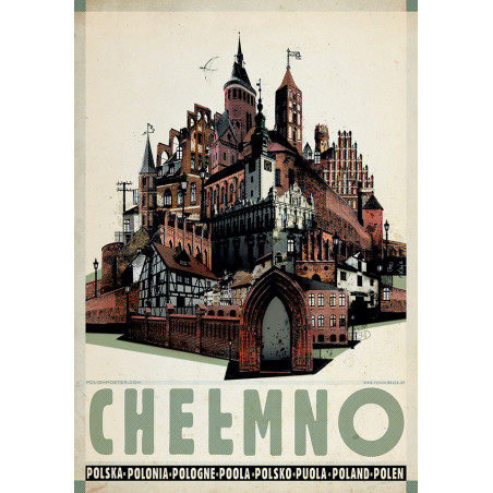 Chełmno, postcard by Ryszard Kaja