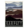 Karpaty, postcard by Ryszard Kaja