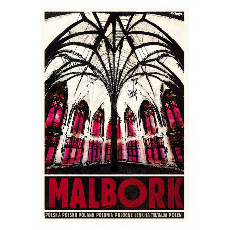 Malbork, postcard by Ryszard Kaja