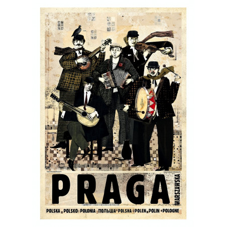 Praga, postcard by Ryszard Kaja