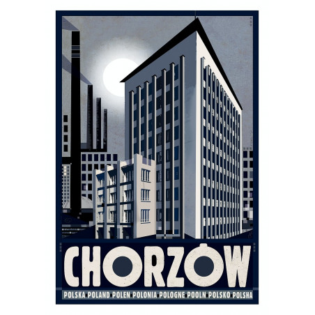 Chorzów, postcard by Ryszard Kaja