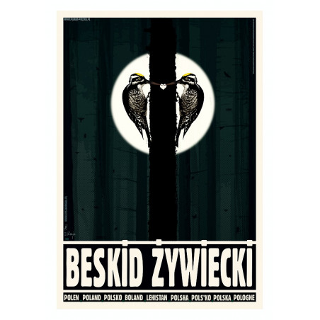 Beskid Żywiecki, postcard by Ryszard Kaja