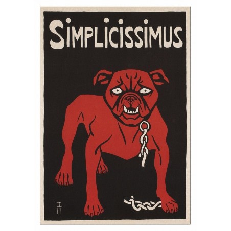Simplicissimus, pocztówka, Thomas Heine