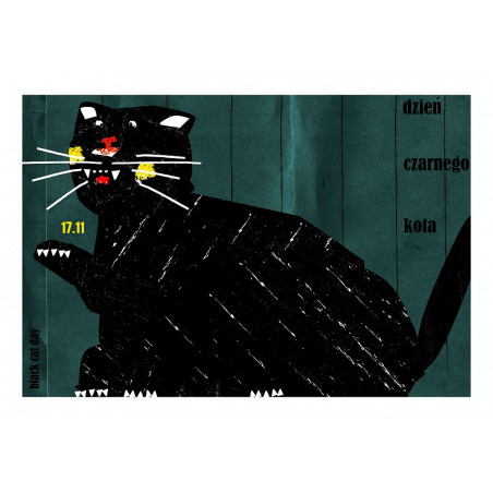 Dzień czarnego kota, pocztówka, Jakub Zasada