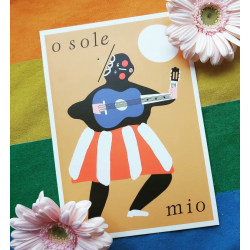 O Sole Mio, postcard by Jakub Zasada