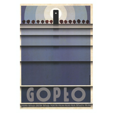 Gopło, postcard by Ryszard Kaja