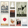 POLSKA postcard set