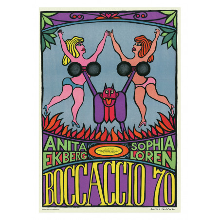 Boccaccio '70, postcard by Andrzej Krajewski