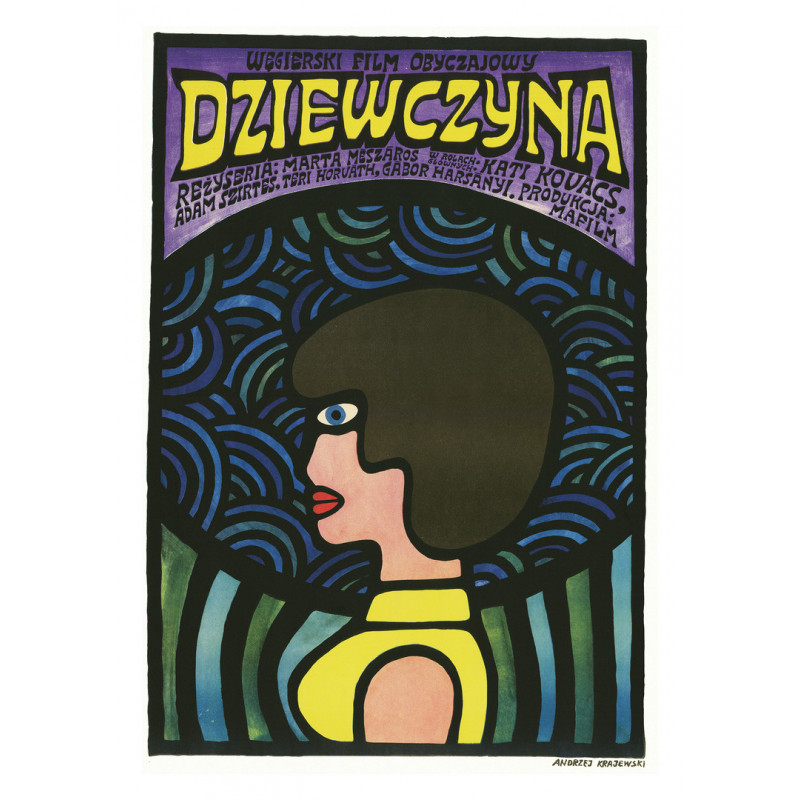 The Girl, postcard by Andrzej Krajewski